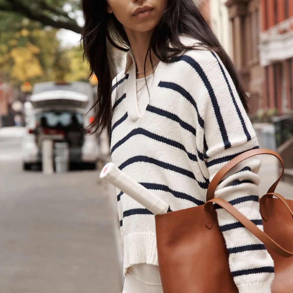 Dedham Polo Sweater in Stripe